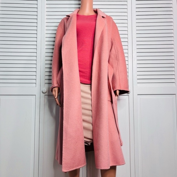 PISSENLIT Pink The Classic Wrap Coat Size 2 - Picture 3 of 9
